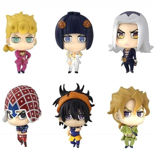 REOZIGN Jonathan, Polnareff, Joseph und Dio, 6 Stück, Q-Version, stehend, 5 cm, PVC, Charaktermodell, Dekoration, Geschenk REOZIGN Jonathan, Polnareff, Joseph und Dio, 6 Stück, Q-Version, stehend, 5 cm, PVC, Charaktermodell, Dekoration, Geschenk von REOZIGN