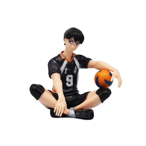 REOZIGN Kageyama Tobio Figur, Hinata Shoyo Figur, Drinking Water Sitting Action Figuren 11 cm PVC Character Sammlerfigur Handicrafts Gift (b) von REOZIGN