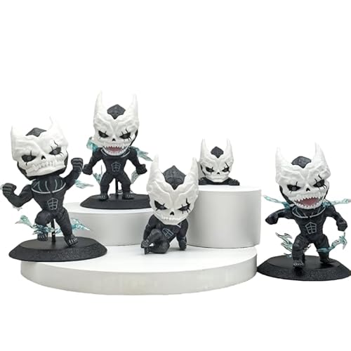 REOZIGN Kaiju No.8 Figur, Q-Version, 6 Stück, Kaiju No.8, 9 cm, PVC, Charaktermodell, Dekoration, Geschenke von REOZIGN
