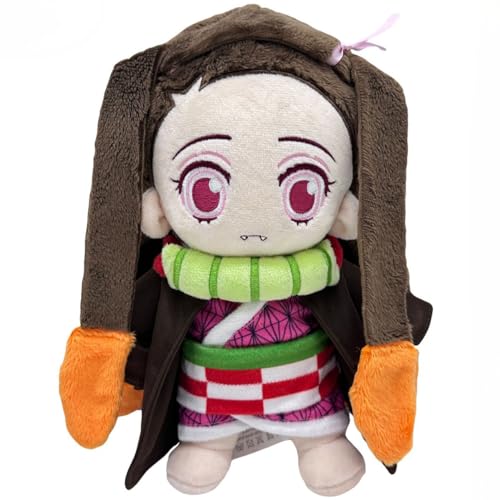 REOZIGN Kamado Nezuko, Muichirou Plux Doll, Sitry Short Plux Doll Action-Figuren, 24 cm, Börsencharakter, Geschenk, Bürodekoration (b) von REOZIGN
