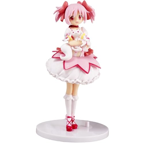 REOZIGN Kaname Madoka Figur, stehend, Kaname Madoka, Anime, Figuren, 18 cm, PVC, Sammlerstück, für Anime-Fans, Geschenk (a) von REOZIGN