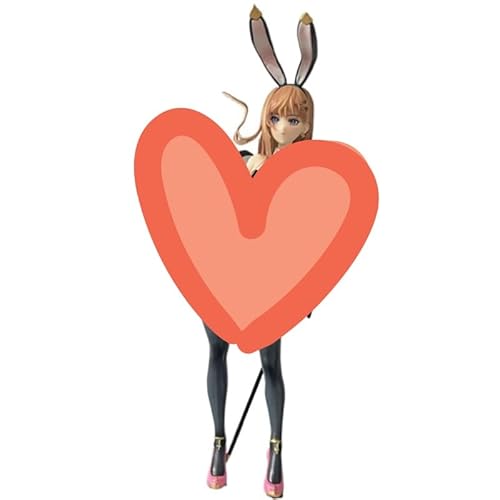 REOZIGN Katzenfigur, stehend, Hase, Mädchen, 30 cm, aus PVC, handgefertigt, Anime-Charakter, Dekorationsmodell, Geschenke von REOZIGN