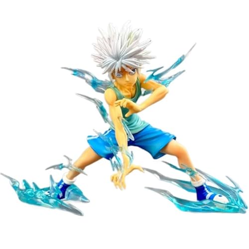 REOZIGN Killua ZAOLDYCK-Figur, 19 cm, PVC, handgefertigt, Cartoon-Modell, zum Sammeln, Bastelgeschenk von REOZIGN