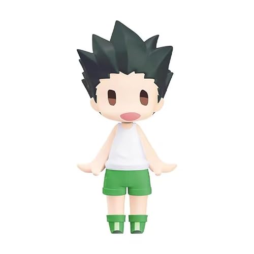 REOZIGN Killua Zoldyck, Gon Freecss, Version Q, Anime-Figur, stehend, 10 cm, handgefertigt, Dekoration, Handwerk, Geschenk für Anime-Fans (b) von REOZIGN