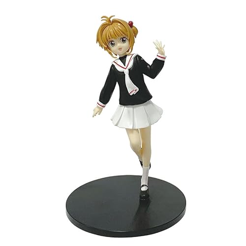 REOZIGN Kinomoto Sakura-Figur, Tomoyo Daidouji, stehende Figur im Schulmädchen-Outfit, 16 cm, zum Sammeln, Geschenk zum Basteln (b) von REOZIGN