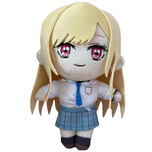 REOZIGN Kitagawa Marine-Plüschtier, Dienstmädchenkostüm, Q-Version, 20 cm, Statue, Anime-Figur, Schreibtischdekoration, Geschenke (Gelb) von REOZIGN