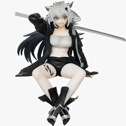 REOZIGN Lappland-Figur, sitzend, mit einem Messer, Anime-Figuren Lappland, 14 cm, handgefertigt, aus PVC, Sammlerstück, Geschenk für Anime-Fans REOZIGN Lappland-Figur, sitzend, mit einem Messer, Anime-Figuren Lappland, 14 cm, handgefertigt, aus PVC, Sammlerstück, Geschenk für Anime-Fans von REOZIGN