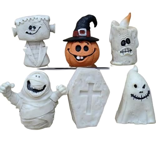REOZIGN Mama, 5 Stück, Mini-Halloween-Mummy Pumpkin Action-Figuren, 5 cm, handgefertigt, PVC, Deko-Modell, Geschenke zur Dekoration REOZIGN Mama, 5 Stück, Mini-Halloween-Mummy Pumpkin Action-Figuren, 5 cm, handgefertigt, PVC, Deko-Modell, Geschenke zur Dekoration von REOZIGN