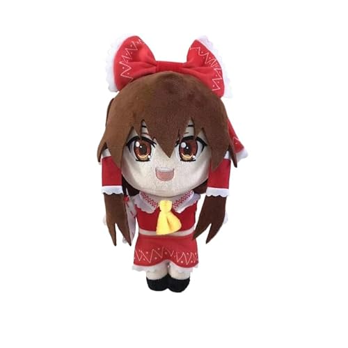 REOZIGN Marisa Kirisame Plüschtier, Reimu Hakurei, Q-Version, 20 cm, PP-Baumwolle, Anime, Spielfigur, Dekoration, Geschenk (a) von REOZIGN