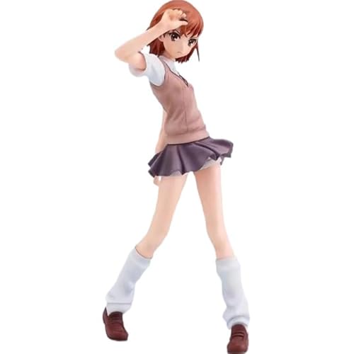 REOZIGN Mikoto-Figur, kurzes Haar, Schuluniform, Misaka Mikoto, Actionfiguren 16 cm, PVC-Charaktere, Handwerk, Geschenke REOZIGN Mikoto-Figur, kurzes Haar, Schuluniform, Misaka Mikoto, Actionfiguren 16 cm, PVC-Charaktere, Handwerk, Geschenke von REOZIGN