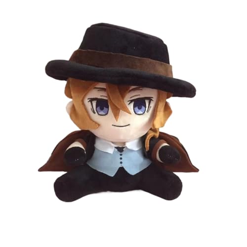REOZIGN Nakahara Chuuya, Nakahara Chuuya, Dazai Osamu und Nakajima Atsushi, niedliche kleine Plüschtiere, 20 cm, handgefertigt, aus PP-Baumwolle, Geschenk (a) von REOZIGN