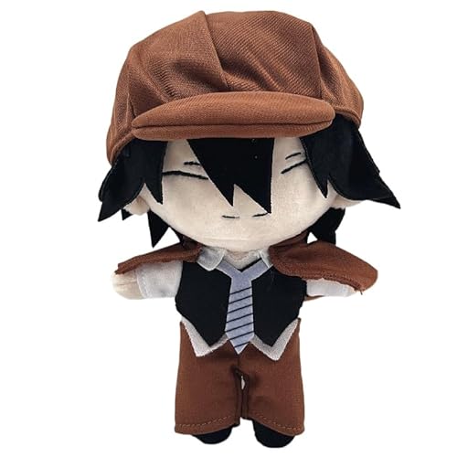 REOZIGN Nakajima Atsushi Plüschtier, Edogawa Ranpo, Q-Version, 20 cm, Cosplay-Figuren aus PP-Baumwolle, handgefertigt, Sammlerstück (b) von REOZIGN