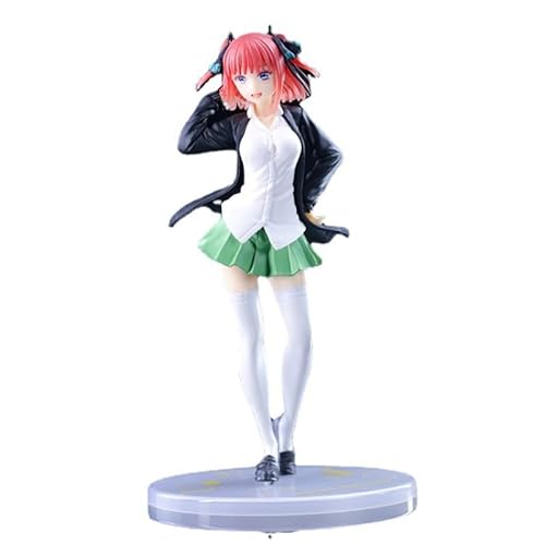 REOZIGN Nakano Nino Figur, stehend, Rosa Kurzhaare, Nakano Nino Figur, 20 cm, PVC Handgemachte Anime Figur, Dekorationsmodell, Geschenke REOZIGN Nakano Nino Figur, stehend, Rosa Kurzhaare, Nakano Nino Figur, 20 cm, PVC Handgemachte Anime Figur, Dekorationsmodell, Geschenke von REOZIGN