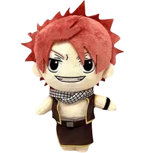 REOZIGN Natsu Dragneel Plüschtier, Q Version Natsu Dragneel Plüschpuppe, 20 cm, PP-Baumwolle, Actionfigur, Dekoration, Geschenke von REOZIGN