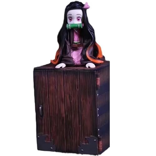 REOZIGN Nezuko Figur Q Version Kamado Nezuko Anime Figur 9cm Handgemacht PVC Anime Figur Anime Figur Manga Dekoration Geschenk von REOZIGN