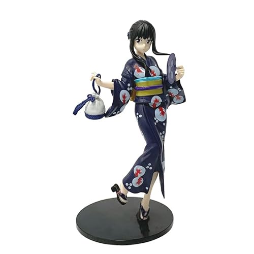 REOZIGN Nishikigi Chisato Figur, Inoue Takina, Stehender Kimono, 20 cm, PVC-Statuen, Handgemachte Figur, Cosplay, Sammlerstück (b) von REOZIGN