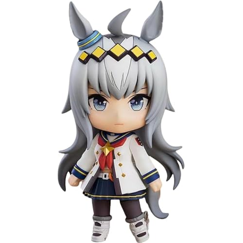 REOZIGN Oguri Cap Figur, Q Version bewegliche Oguri Cap Ersatz Gesicht Anime Figuren 10 cm / 3,9 Zoll Charaktermodell handgefertigt Craft Geschenk von REOZIGN