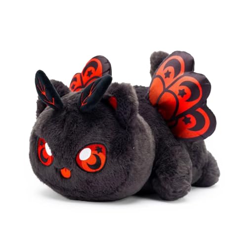 REOZIGN Plüschtier Katze liegend, niedliches kleines Plüschtier 25 cm, aus PP-Baumwolle, Modell Statuen, Handwerk, Geschenk für Anime-Fans (2) von REOZIGN