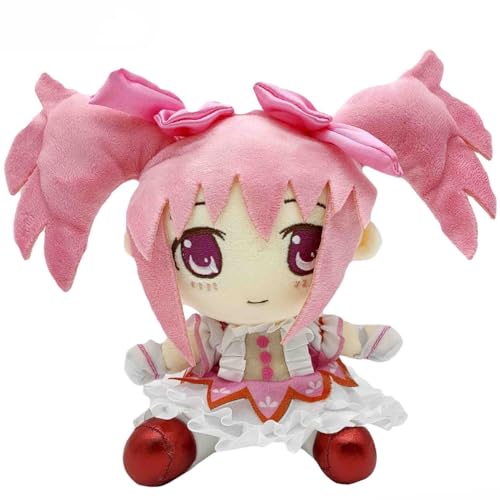 REOZIGN Plüschtier Madoka, Kaname Madoka, sitzendes Prinzessinnenkleid, 21 cm, Modell aus PVC, zum Sammeln, Geschenk für Anime-Fans von REOZIGN