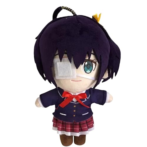 REOZIGN Plüschtier Takanashi Rikka, Version Q, 20 cm, aus PP-Baumwolle, Dekorationen, Sammlerstücke, Handwerk, Souvenirs, Geschenke für Anime-Fans von REOZIGN