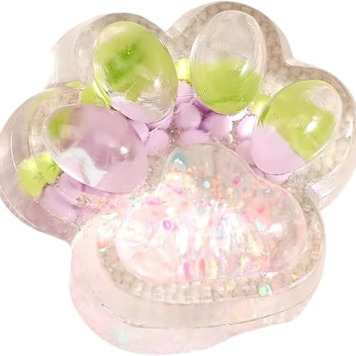 REOZIGN Poludatly Cat Paw Squeeze Spielzeug, Gummi -Katze -Katze Paw Ten Squishy, Katzenpfoten Purch Zapper -Spielzeug, Weiches Stressabbau Modell Dekoration Handwerks Geschenk (grün) von REOZIGN