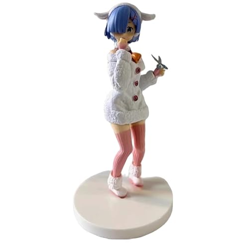 REOZIGN REM-Figur, kleines Schaf, Wolfsfigur, 19 cm, PVC, Cosplay, Sammlerstück, Geschenk für Anime-Fans (a) von REOZIGN
