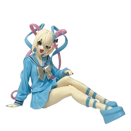 REOZIGN Rain-Figur, Seele, niedlich, sitzend, doppelter Pferdeschwanz, PVC-Figur, Anime-Spielfigur, Handwerk, Bürodekoration, Geschenke (b) von REOZIGN
