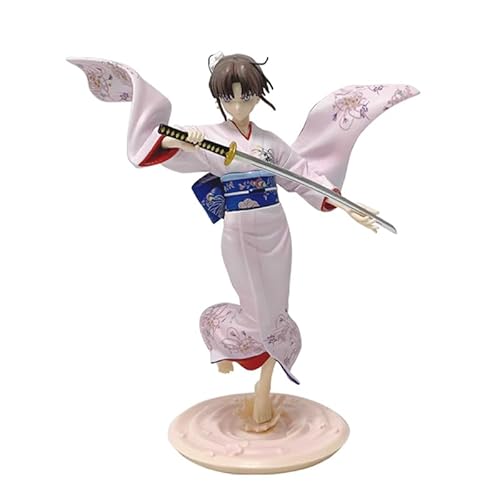 REOZIGN Ryougi Mana, Ryougi Figur, Kimono mit Schwert, bewegliche Figur, 20 cm, PVC, Cosplay, Sammlermodell, Handwerk, Geschenk (a) von REOZIGN