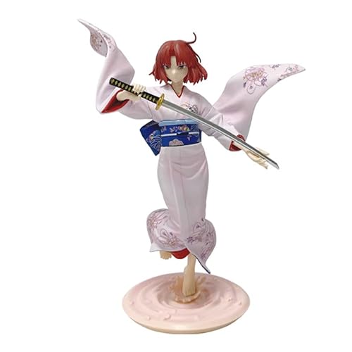 REOZIGN Ryougi Mana, Ryougi Figur, Kimono mit einem Schwert, bewegliche Figur, 20 cm, PVC, Cosplay, Sammlermodell, Handwerk, Geschenk (b) von REOZIGN