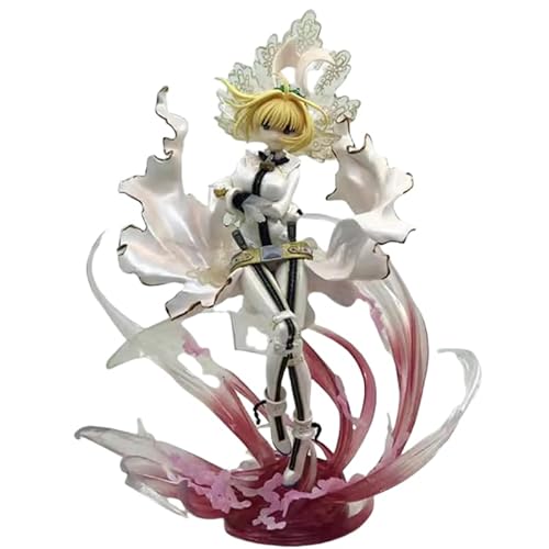 REOZIGN Saber-Figur, schönes Hochzeitskleid, Saber Nero-Figur, 23 cm, handgefertigtes Anime-Modell, Charaktersammlung, Geschenk von REOZIGN