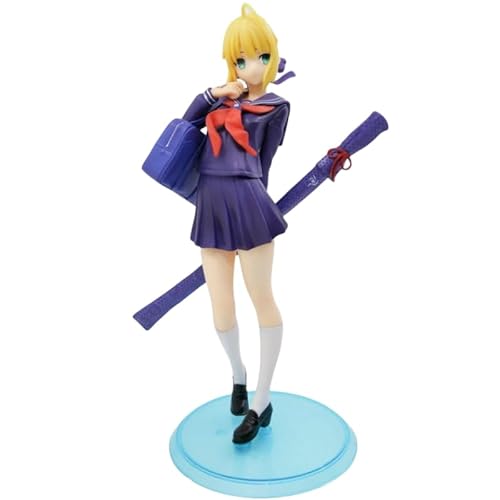 REOZIGN Saber Lily, Schuluniform, stehend, Actionfigur Saber Lily 18 cm, Figuren, Handwerk, Souvenirs, Anime-Geschenke von REOZIGN