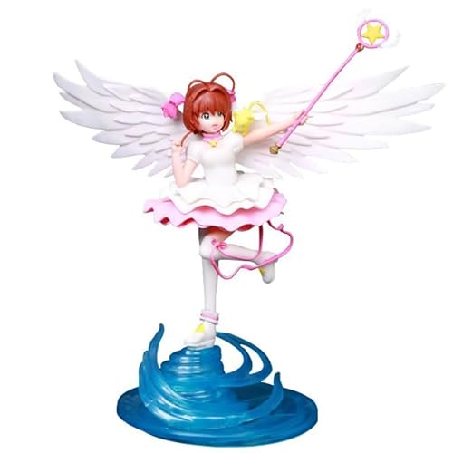 REOZIGN Sakura Figur, Stehender Zauberstab, Sakura-Figur, 26 cm, handgefertigt, aus PVC, Action-Modell, Dekoration, Geschenke REOZIGN Sakura Figur, Stehender Zauberstab, Sakura-Figur, 26 cm, handgefertigt, aus PVC, Action-Modell, Dekoration, Geschenke von REOZIGN