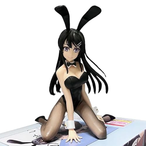 REOZIGN Sakurajima Mai Figur, Sakurajima Mai kniend, 11 cm, handgefertigt, Spielfigur, Sammlung, Dekoration, Geschenk von REOZIGN