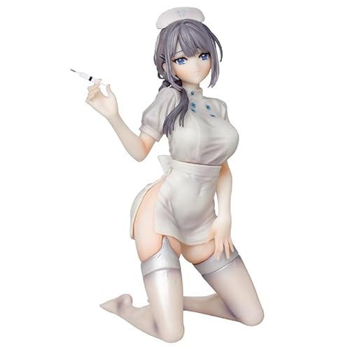 REOZIGN Saotome Shino Figur, kniende Krankenschwesteruniform, Saotome Shino Figuren, 17 cm, PVC, Cosplay-Andenken, Geschenke für Anime-Fans von REOZIGN