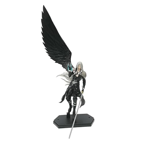 REOZIGN Sephiroth Figur Kampffigur, Sephiroth Figur, 45 cm, handgefertigt, aus PVC, Cartoon-Charakter, Sammlermodell, Kunsthandwerksgeschenk von REOZIGN