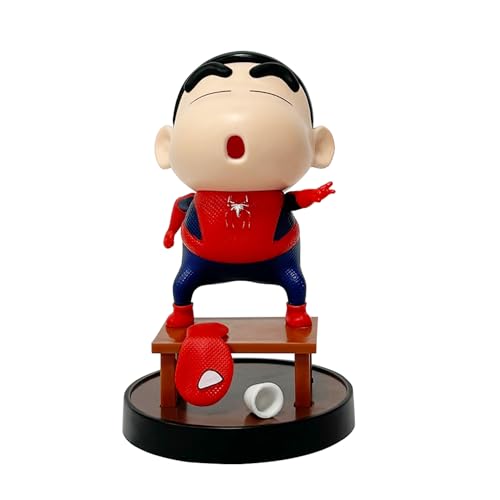 REOZIGN Shinnosuke Figur, Version Q Sitzend, Figur Shinnosuke Nohara, 13 cm, handgefertigt, PVC, Spielfigur, Sammlung, Geschenk (a) von REOZIGN