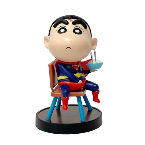 REOZIGN Shinnosuke Figur, Version Q Sitzend, Figur Shinnosuke Nohara, 13 cm, handgefertigt, PVC, Spielfigur, Sammlung, Geschenk (b) von REOZIGN
