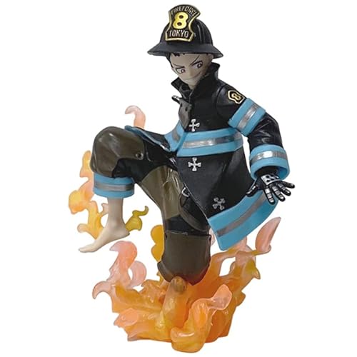 REOZIGN Shinra Figur, Firefighter Fire Control Shinra Action Figur 16 cm PVC Figur Cosplay Model Sammlerstück Handicrafts for Anime Fans Gift von REOZIGN