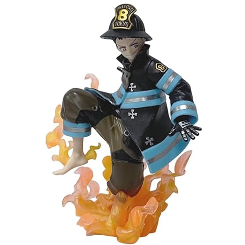 REOZIGN Shinra Kusakabe sitzende Figur, 16 cm, handgefertigt, PVC, Anime-Spielfigur, Statuenmodell, Sammlung, Geschenk zum Basteln REOZIGN Shinra Kusakabe sitzende Figur, 16 cm, handgefertigt, PVC, Anime-Spielfigur, Statuenmodell, Sammlung, Geschenk zum Basteln von REOZIGN