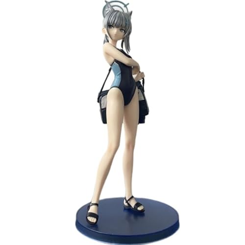 REOZIGN Shiroko Figur, Umhängetasche, niedlich, Badeanzug, Sunaōkami, Shiroko, Anime, 23 cm, handgefertigt, PVC, Kunsthandwerk REOZIGN Shiroko Figur, Umhängetasche, niedlich, Badeanzug, Sunaōkami, Shiroko, Anime, 23 cm, handgefertigt, PVC, Kunsthandwerk von REOZIGN