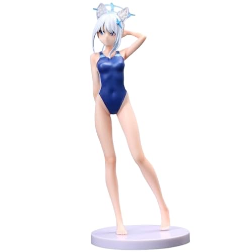 REOZIGN Shiroko-Figur, stehende Shiroko-Figur im Badeanzug, 24 cm, handgefertigte PVC-Figuren, Sammlerstück für Anime-Fans von REOZIGN