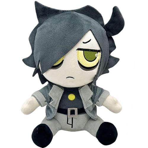 REOZIGN Skipp Stone Plüschtier, sitzende Puppe, 20 cm, Anime-Figur, handgefertigt, Modell Statue, Sammlerstück, Geschenk zum Basteln (Schwarz) von REOZIGN