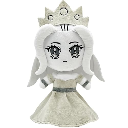 REOZIGN Slay die Prinzessin Plüsch, weiße Haare, Prinzessin, Plüschpuppe, 30 cm, PVC, Anime, Cosplay, Modellkollektion, Handwerk, Geschenk von REOZIGN