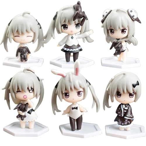 REOZIGN Sora Figur, 6 Stück Version Q stehend Kasugano Sora Anime Figuren 8 cm PVC Anime Modell Spiel Charakter Statue Sammlung Geschenk von REOZIGN