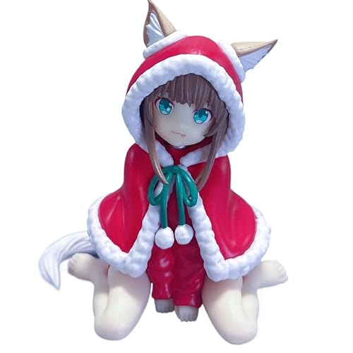 REOZIGN Soybean-Figur, Version Q Sitzend, Weihnachtskostüm, Soybean, Anime-Figur, 11 cm, PVC-Modell, Geschenk für Anime-Fans (b) von REOZIGN