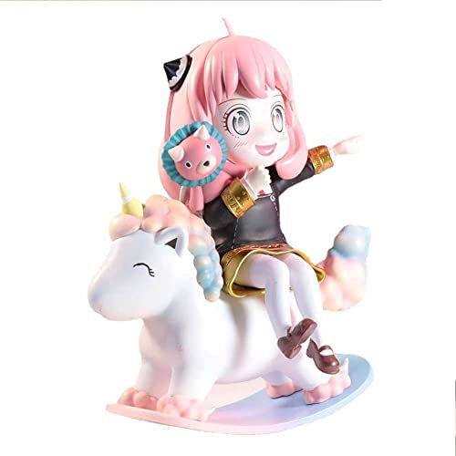 REOZIGN Spy Family Figur, Anya Schmiede-Figur, 15 cm, Action-Figur, PVC, Anya, Cartoon, Cosplay, Modellfigur, Figur, Puppe, Ornament, Spielzeug, Geschenk (Anya Forger) von REOZIGN