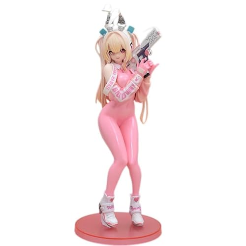 REOZIGN Stehende Hasenfigur mit Pistole, 27 cm, Anime-Spielfigur, Statuenmodell, Bürohandwerk, Geschenke von REOZIGN