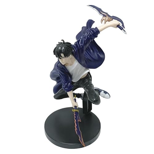 REOZIGN Sung JinWoo, Kampffigur Sung JinWoo 18 cm, Modell aus PVC, handgefertigt, Sammlerstatue, Geschenk REOZIGN Sung JinWoo, Kampffigur Sung JinWoo 18 cm, Modell aus PVC, handgefertigt, Sammlerstatue, Geschenk von REOZIGN