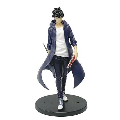 REOZIGN Sung JinWoo Figur, Stehmesser, Figur Sung JinWoo, 21 cm, handgefertigt, Sammlung von PVC-Statuen, für Anime-Fans REOZIGN Sung JinWoo Figur, Stehmesser, Figur Sung JinWoo, 21 cm, handgefertigt, Sammlung von PVC-Statuen, für Anime-Fans von REOZIGN