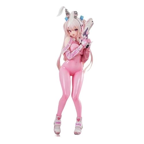 REOZIGN Superbunny Figur, stehend, 28 cm, PVC, handgefertigt, Cartoon, Manga, Dekoration, Geschenk zum Basteln von REOZIGN